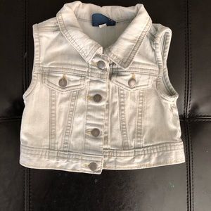 Toddler girl jean vest